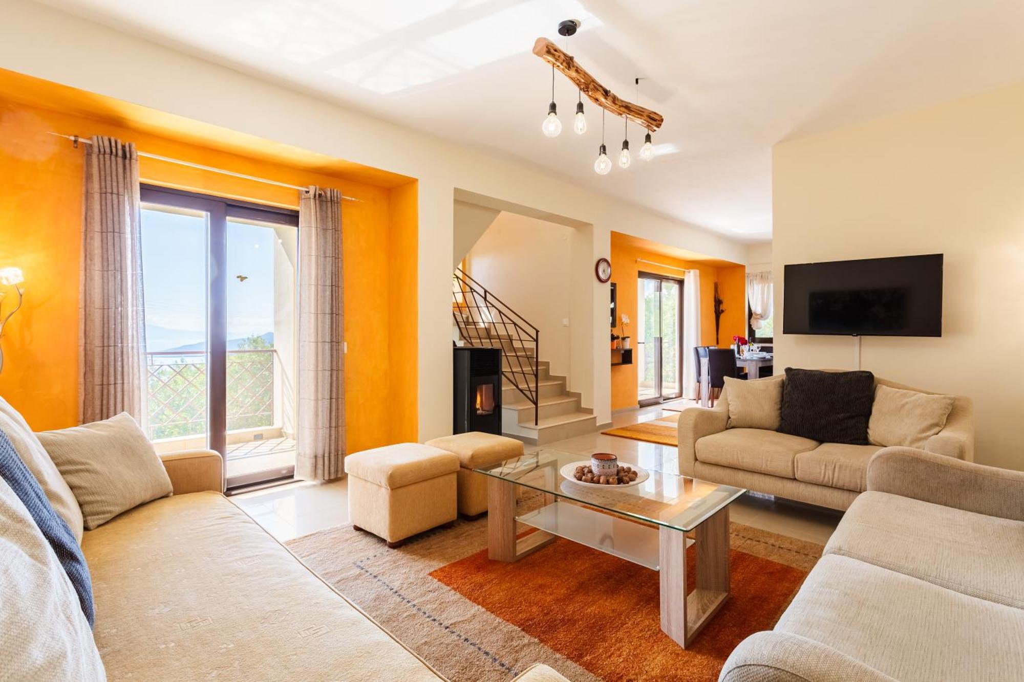 Villa Armonia, Sunset View And Relaxing Beach Vibe Proástion Exterior foto